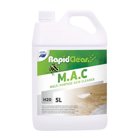 Rapid Clean M.A.C - Multipurpose Acid Cleaner - H20 - 5L