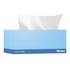WHISPER FACIAL TISSUE 2PLY 180 SHEET - 2632 - 32 -CTN