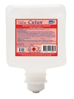 CUTAN ALCOHOL FOAM HAND SANITISER 1L POD - CAF1L - 1L X 6 - CTN