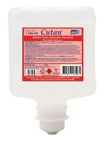 CUTAN ALCOHOL FOAM HAND SANITISER 1L POD - CAF1L - 1L - POD