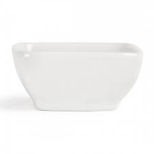 OLYMPIA WHITEWARE MINIATURE ROUNDED SQUARE DISHES 60MM X 60MM - 40ML - Y137 - 12 - CTN