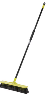 OATES 45CM (450MM) OUTDOOR MEDIUM STIFF TRADESMAN BROOM WITH HANDLE - 164747 - EACH