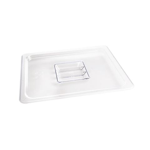 VOGUE CLEAR POLYCARBONATE 1/2 SIZE GASTRONORM LID - SOLID - U245 - EACH