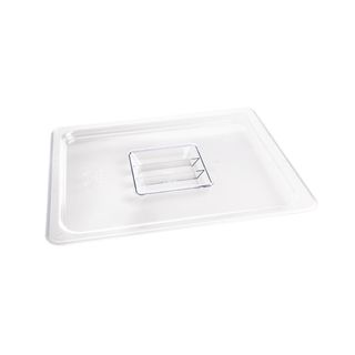 VOGUE CLEAR POLYCARBONATE 1/2 SIZE GASTRONORM LID - SOLID - U245 - EACH