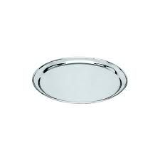 ROUND TRAY / PLATTER STAINLESS STEEL HD ROLLED EDGE 250MM - 76125 - EACH