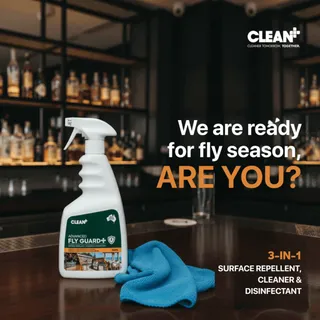 CLEAN PLUS ADVANCED FLY GUARD + - SURFACE REPELLENT, CLEANER & DISINFECTANT - 750ML TRIGGER - EACH