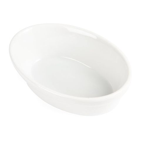 OLYMPIA WHITEWARE OVAL PIE DISH - 145MM L X 104MM W X 44MM H - DK806 - 6 CTN