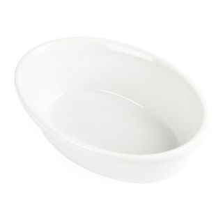 OLYMPIA WHITEWARE OVAL PIE DISH - 145MM L X 104MM W X 44MM H - DK806 - 6 CTN