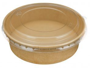 PINNACLE LARGE 184MM PET CLEAR LID TO SUIT EXTRA LARGE 1300ML FOOD BOWL ( FCLIDL ) - 50 - SLV