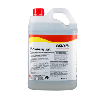 AGAR POWERQUAT TWIN-CHAIN QUATERNARY SANITISER - 5L