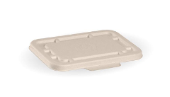 BIOPAK 500 & 600ml BIOCANE BASE LID - Natural - 125 - SLV ( B-LBL-N-SMALL-PF )