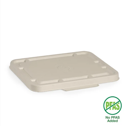 BIOPAK 2 & 3 Compartment BIOCANE LID - Natural - 125 - SLV ( B-LBL-2/3C-N-PF )