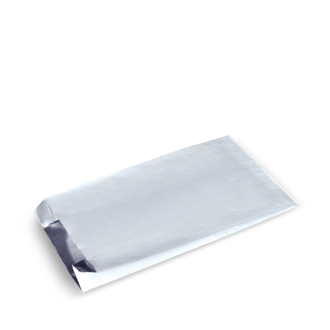 CHICKEN BAG PLAIN WHITE JUMBO - FOIL LINED - 350mm L x 180mm W x 73mm G - B054S0001A - 250 - PKT