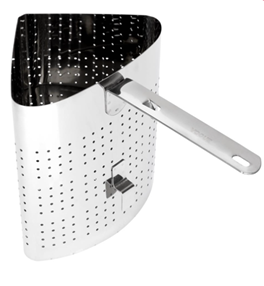 VOGUE STAINLESS STEEL PASTA BASKET - DM058 - EACH