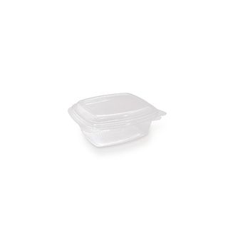 FRESH SEAL 08OZ SALAD CONTAINER - RECTANGULAR HINGED LID - CLEAR ( HRC8 ) - 300 - CTN