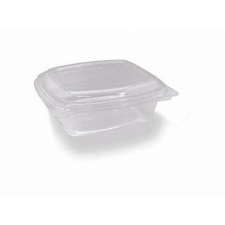 FRESH SEAL 12OZ SALAD CONTAINER - RECTANGULAR HINGED LID - CLEAR ( HRC12 ) - 300 - CTN (SPECIAL ORDER)
