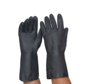 PRO CHOICE NEOPRENE BLACK GLOVES 33CM SIZE 8-8.5 FLOCKLINED - LARGE - EACH