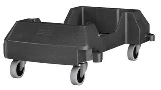 RUBBERMAID SLIM JIM RESIN TRAINABLE DOLLY - BLACK ( 1980602 )