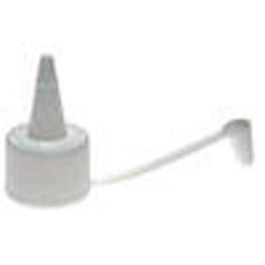 28MM SAUCE / SQUIRT TOP WHITE LID / CAP ( CONE ) - EACH