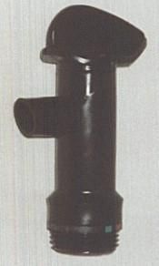 BLACK PLASTIC DRUM TAP - EACH