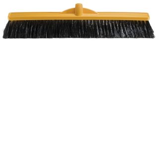 OATES 60CM MEDIUM STIFF BROOM HEAD - YELLOW - (B-12132 / 164718) -EACH