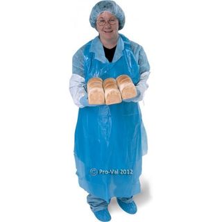 PRO-VAL PLASTIC APRON - BLUE  - 50 - SLV