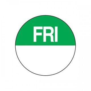 DAYDOTS - ROUND - 24MM -  FRIDAY - GREEN - 81500 - 1000 - ROLL