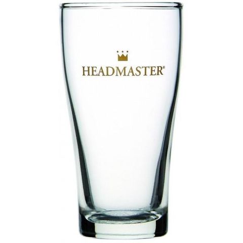 CROWNTUFF CONICAL HEADMASTER BEER GLASS - 285ML, NUCLEATED - CC240512 - 48 - CTN