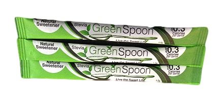 STEVIA GREEN SPOON STICKS NATURALLY SWEET -500 -CTN