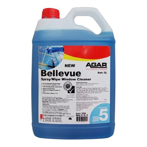 AGAR BELLEVUE ENVIRO WINDOW CLEANER CONCENTRATE - 5L