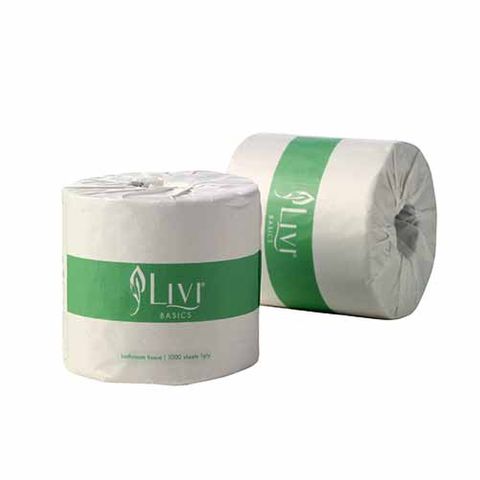 LIVI 7007 EVERDAY TOILET PAPER 1PLY 1000 SHEET - 48 CTN