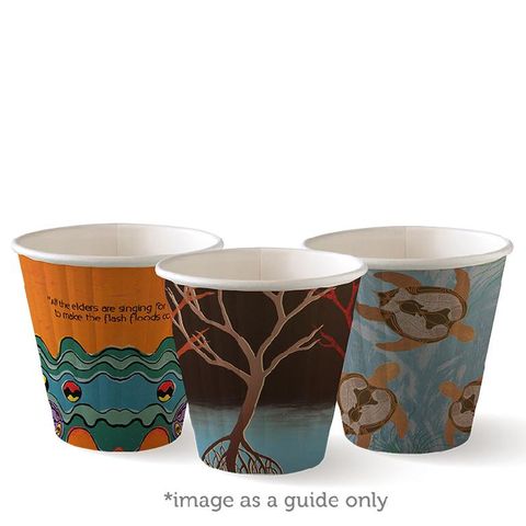 BIOCUP Double Wall CUP - 8oz (90mm) - Art Series - 1000 - ( BC-8DW(90)ART ) - CTN