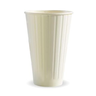 BIOCUP Double Wall CUP - 16oz (90mm) - White - 600 - ( BC-16DWW ) - CTN