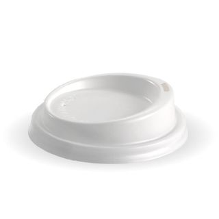 BIOPAK LID PS (Plastic) - 6oz to 12oz (80mm) - WHITE - 1000 - ( BCL-8W ) - CTN