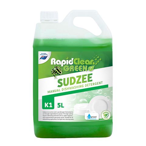 Rapid Clean " SUDZEE " Sink Detergent - Green - 5L (Recognised Environmental)