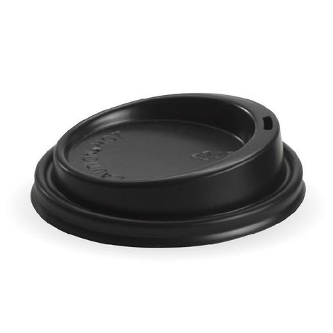 BIOPAK LID PS (Plastic) - 8oz to 20oz (90mm) - black - 1000 - ( BCL-12.16.20B ) - CTN