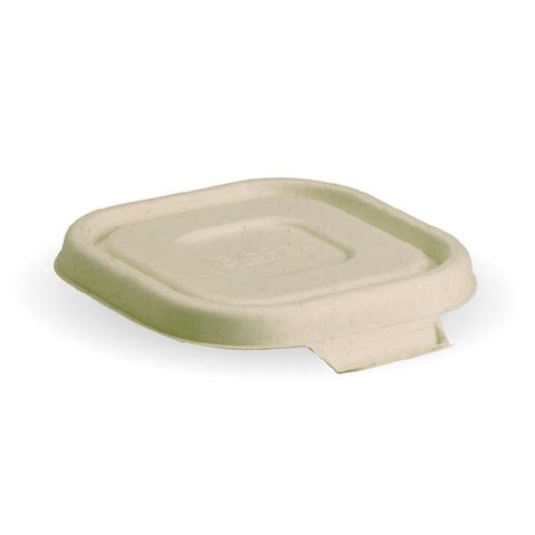 BIOPAK 280, 480 & 630ml BIOCANE BASE LID - white - 600 - ( B-SLBL-W ) - CTN