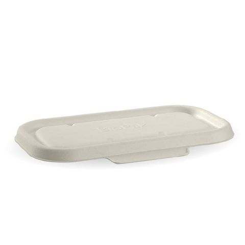 BIOPAK 750 & 1000ml BIOCANE BASE LID - white - 500 - ( B-LBL-W ) - CTN