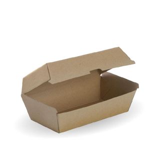 BIOPAK Regular Snack box - 175x90x84mm - FSC Mix - 200 - ( BB-SNACK BOX RE ) - CTN