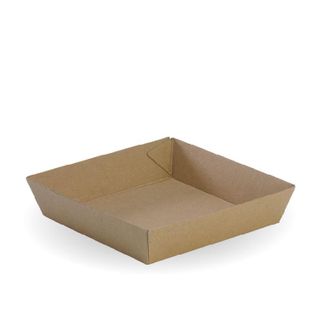 BIOPAK Tray # 2 - 178x178x45mm - FSC Mix - 240 - ( BB-TRAY2 ) - CTN