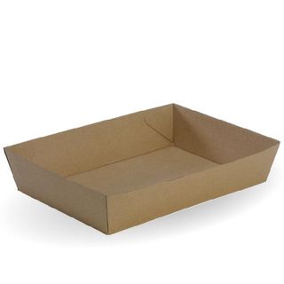 BIOPAK Tray # 5 - 255x179x58mm - FSC Mix - 100 - ( BB-TRAY5 ) - CTN