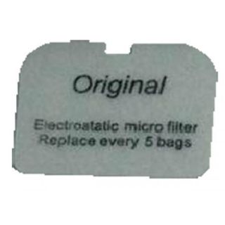 NILFISK GD5 BACK PACK VACUUM SMALL RECTANGULAR EXHAUST FILTER 3 - PKT