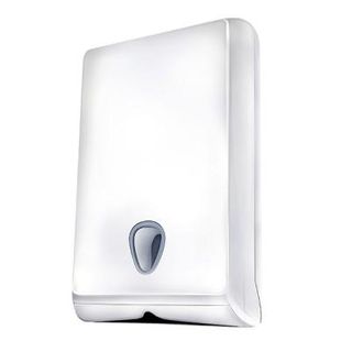 LARGE ULTRA SLIM & SLIMLINE DISPENSER, WHITE - EACH