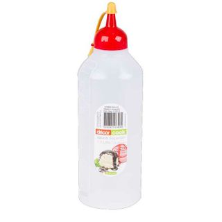 DECOR 1LT SAUCE BOTTLE (RED CAP) - EACH