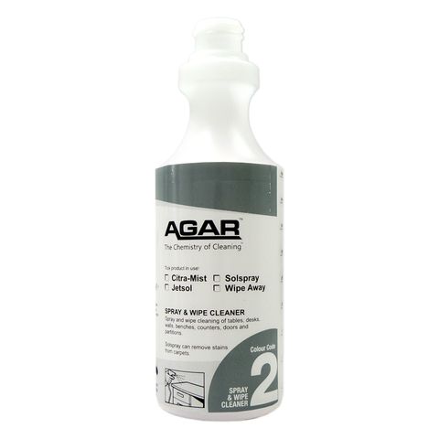 PRINTED AGAR SPRAY & WIPE BOTTLE 500ML (D02) - EACH