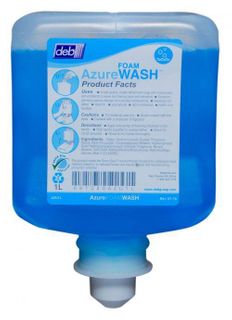 DEB AZURE FOAM WASH POD - 1LTR