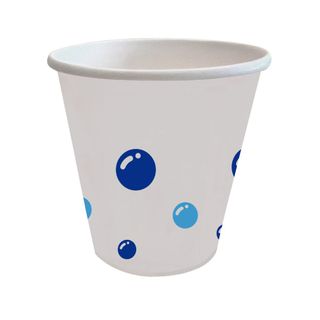 LOCKEY PAPER CUPS PA-6 - PRINTED BUBBLES - 180ML - 1000 - CTN