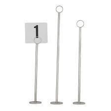 TRENTON RING CLIP TABLE NUMBER STAND 300MM H - 70230 - EA