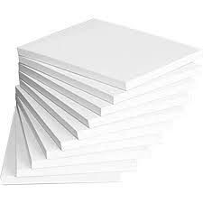 NOTE PAD - 6" x 4" - QUILL - WHITE PLAIN ( 01900 ) - 20 PACK