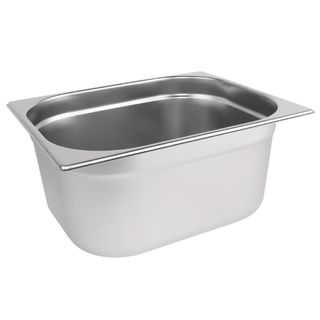 VOGUE 1/2 SIZE 100MM DEEP S/STEEL GASTRONORM PAN - DN710 - EACH